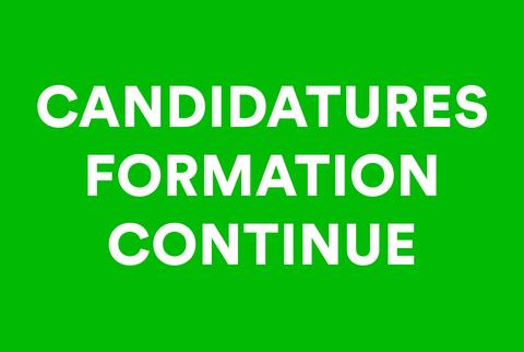 Candidatures formation continue