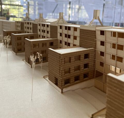 Maquette étudiante du projet "une autonomie partagée"