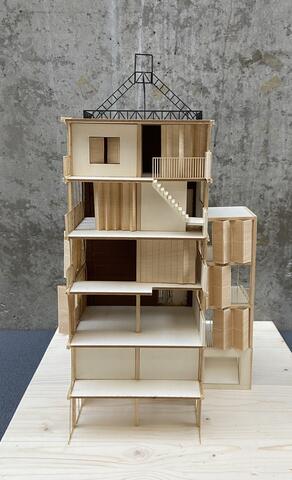 Maquette étudiante du projet "une autonomie partagée"