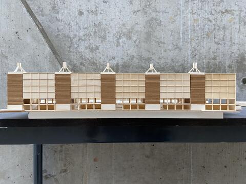 Maquette étudiante du projet "une autonomie partagée"