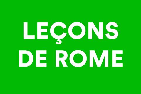 Journée d'études Leçons de Rome