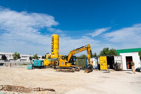 Chantier et engin de travaux