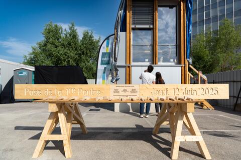 Première poutre en bois