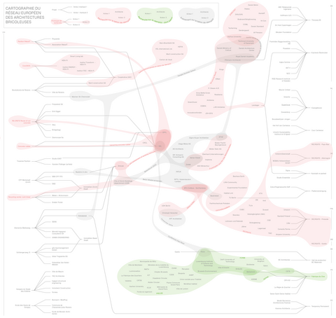Carte réseau européen béton de réemploi
