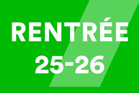 Rentrée 2025-2026
