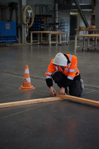 assemblage de tasseau de bois