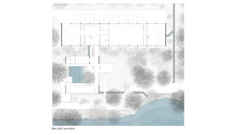 Plan RDC surrélevé