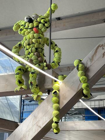 Marsupilami en balle de tennis