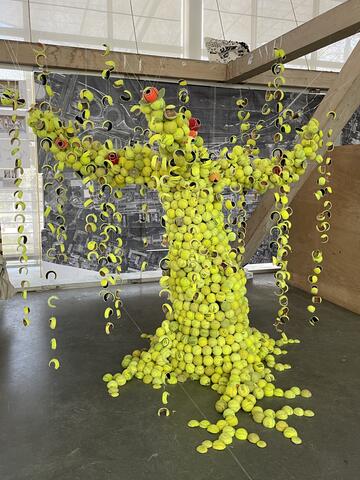 arbre en balle de tennis