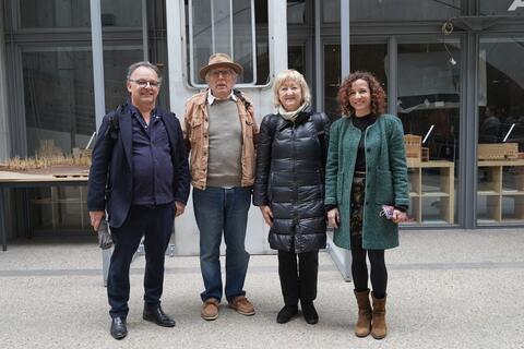 Marc Bigarnet, Gilles Perraudin, Yvonne Farrell et Julie Cattant