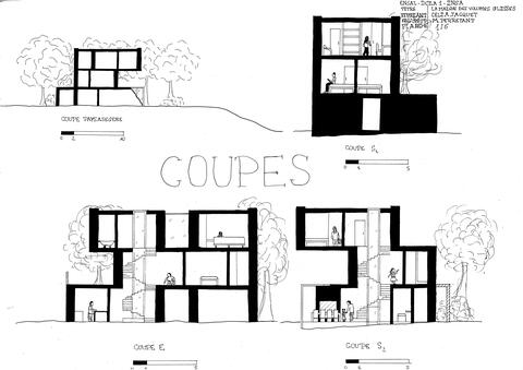 La maison des volumes glissés 